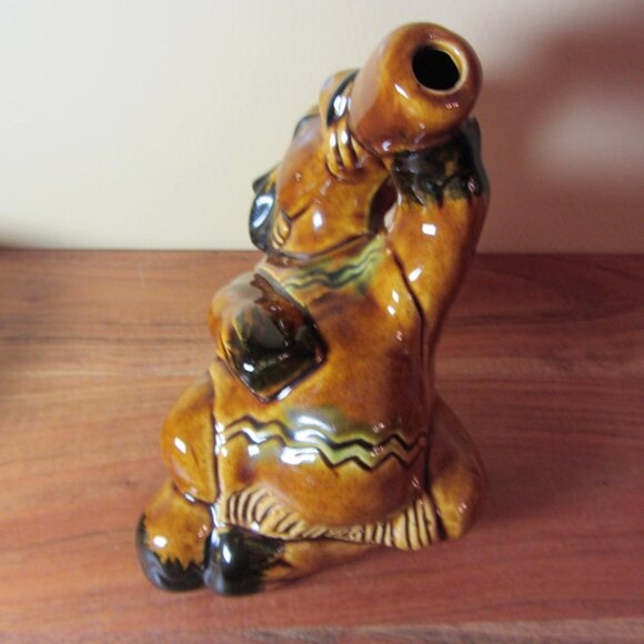 drunk donkey burro ceramic decanter vintage mexico & 6 shot glasses (W5772) - Picture 13 of 16